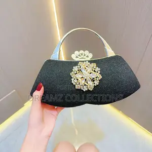 Crown Gemstone Clutch Handbag