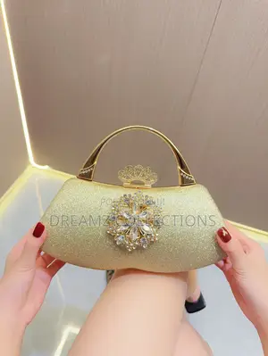 Crown Gemstone Clutch Handbag