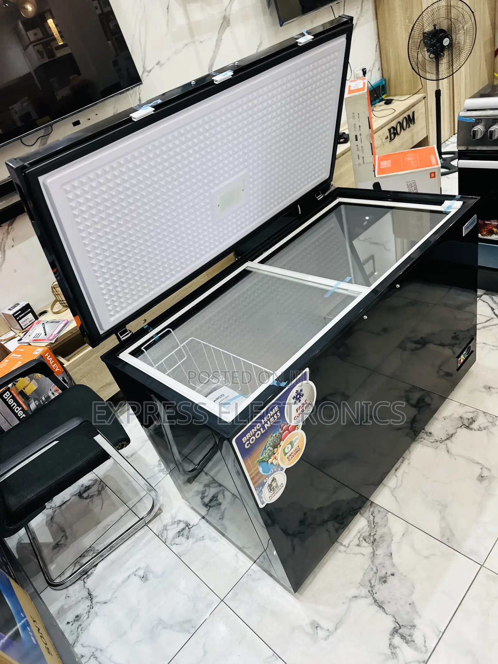 Call and Order for Nasco Chest Single Door Freezer Dark Grey Nas-475fl