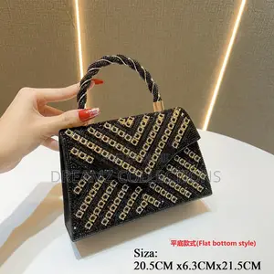 Chevron Embellished Handbag