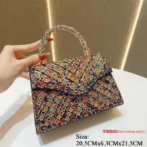 Chevron Embellished Handbag