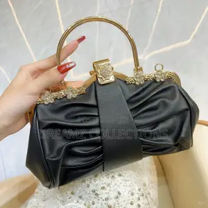 Pleated Crystal Handbag