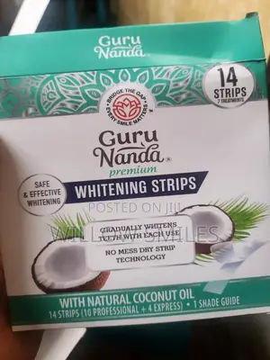 Gurunanda Teeth Whitening Strips + Teeth Cleaning Powder