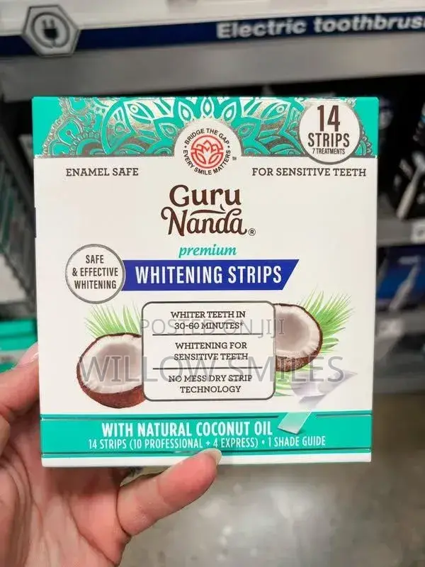 Gurunanda Teeth Whitening Strips + Teeth Cleaning Powder
