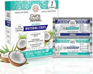 Gurunanda Teeth Whitening Strips + Teeth Cleaning Powder