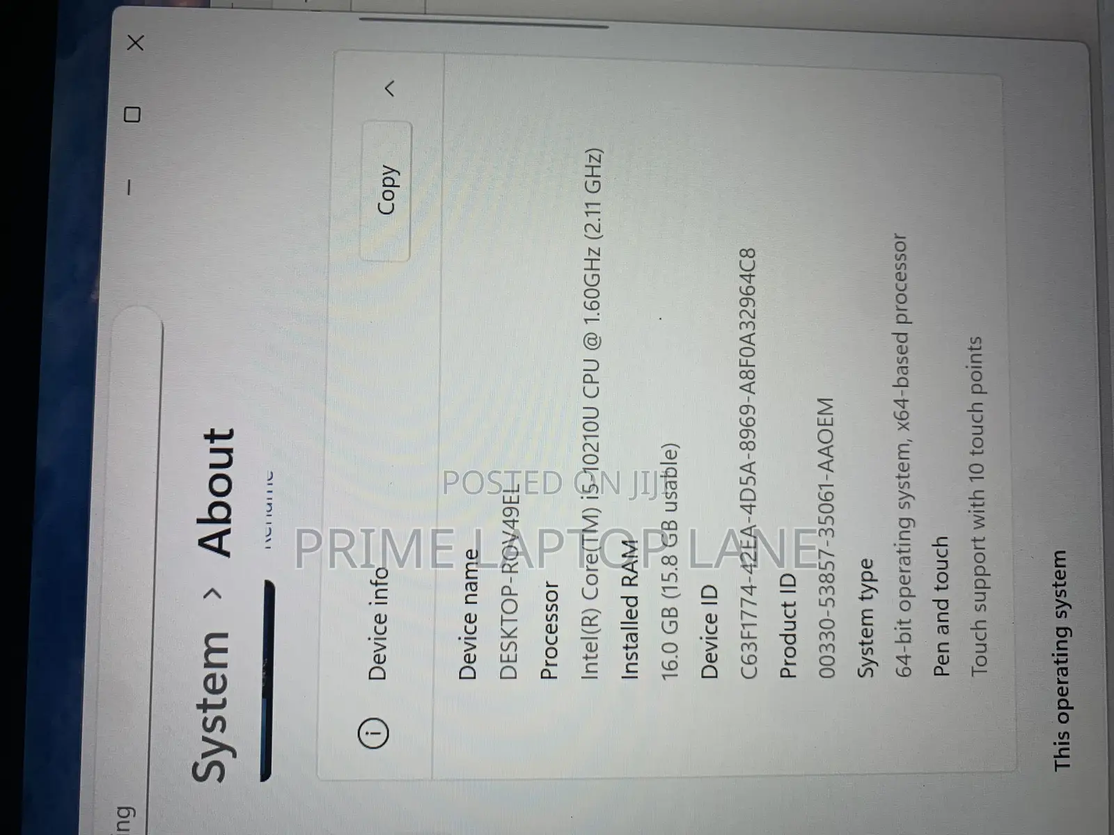Laptop Lenovo ThinkPad T14 16GB Intel Core i5 SSD 512GB