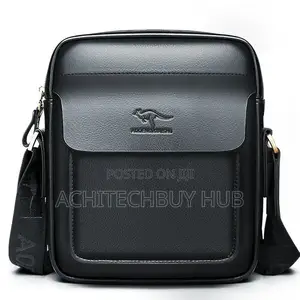 Premium Leather Crossbody Bag – Brown Black Available