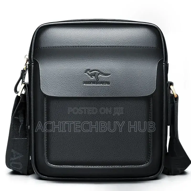 Premium Leather Crossbody Bag – Brown Black Available