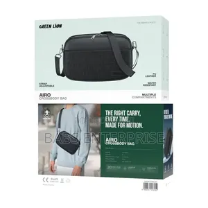 Green Lion Airo Crossbody Bag – Black