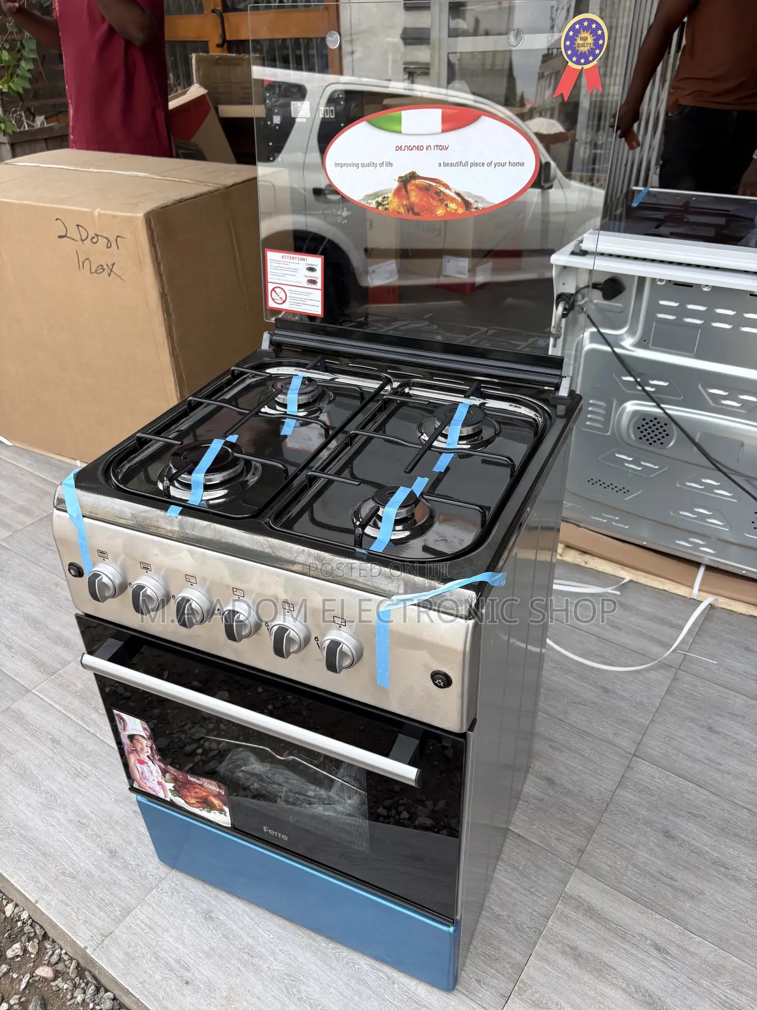 Ferre 60x60 Auto Ignition With Oven Grill Burner