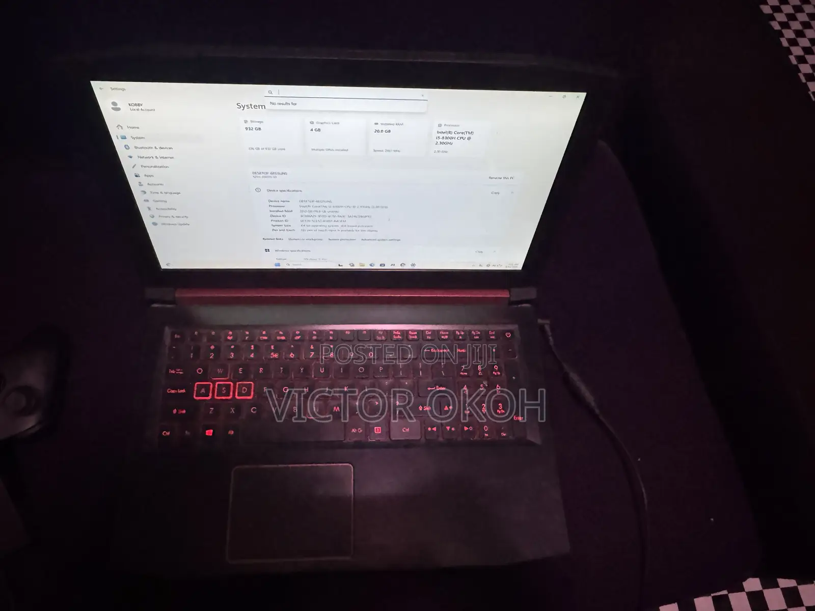 Laptop Acer Nitro 5 20GB Intel Core i5 SSD 1T
