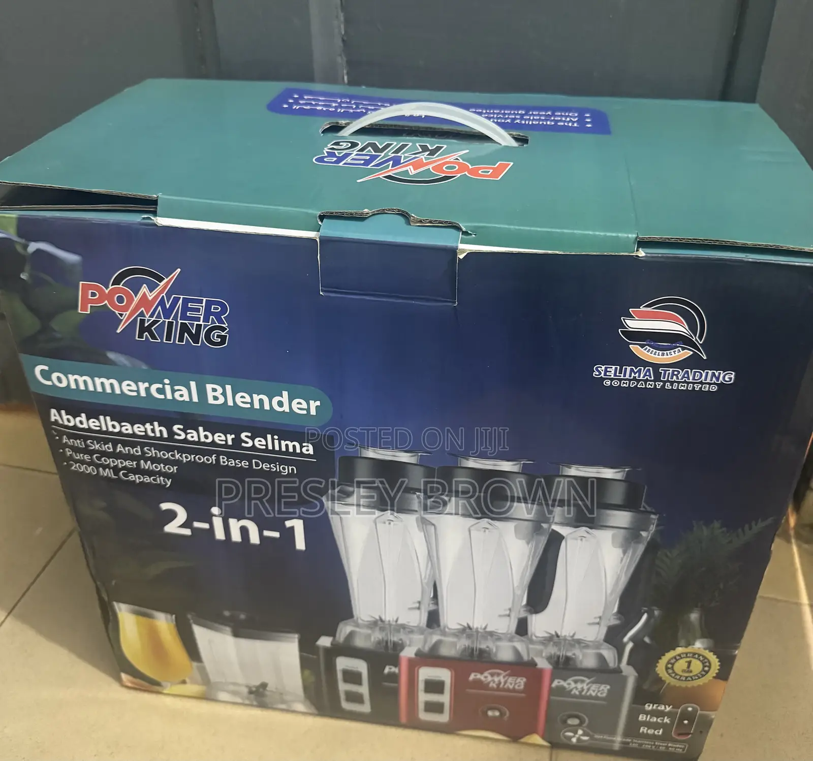 Opened Box Power King Blender