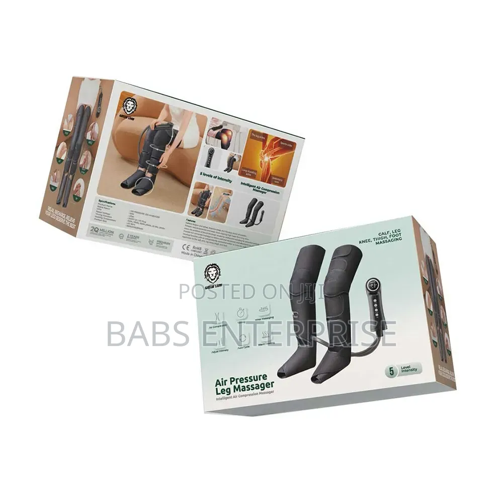 Green Lion Air Pressure Leg Massager – Black