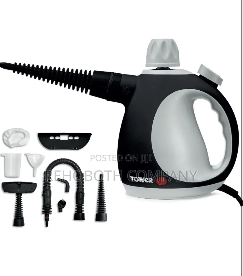 Tower T134000pl Ths10 Corded Handheld Steam Cleaner 1050w, Platinum