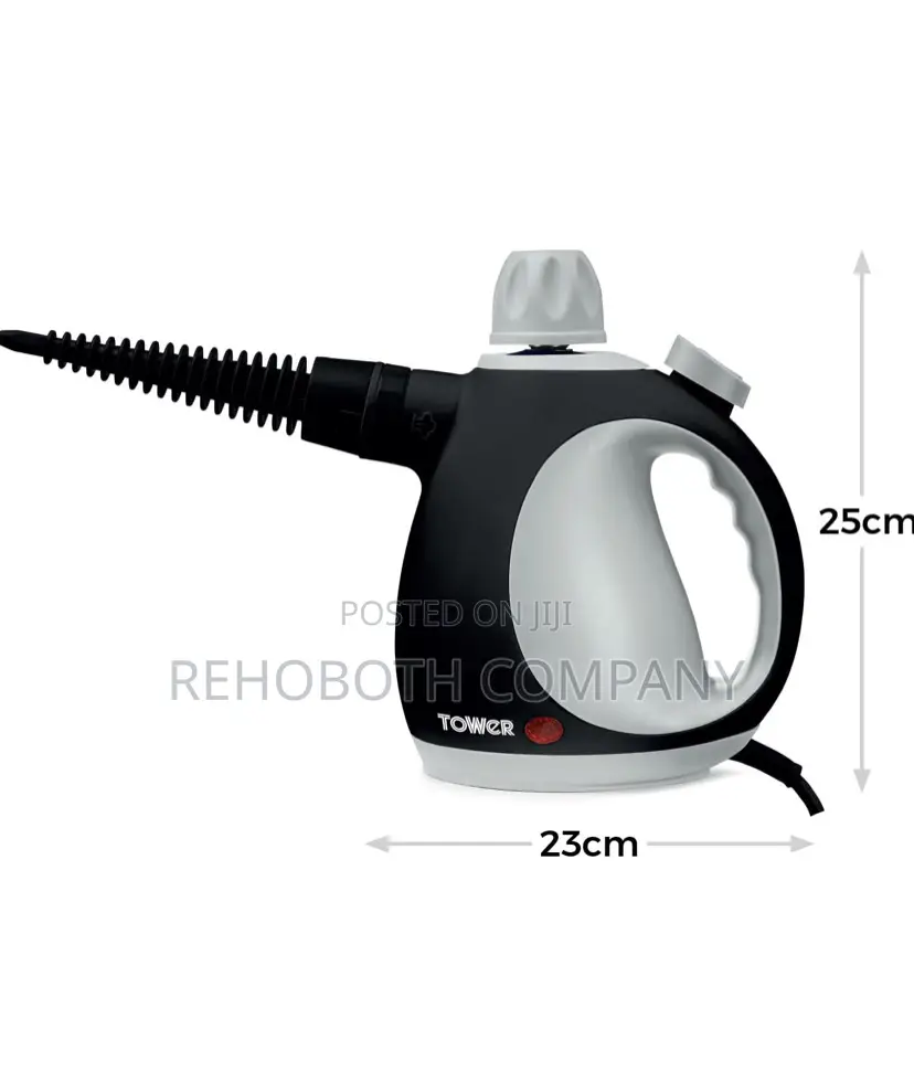 Tower T134000pl Ths10 Corded Handheld Steam Cleaner 1050w, Platinum