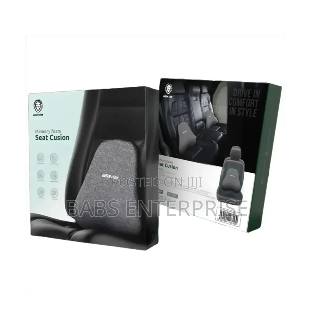 Green Lion Memory Foam Seat Cushion – Black