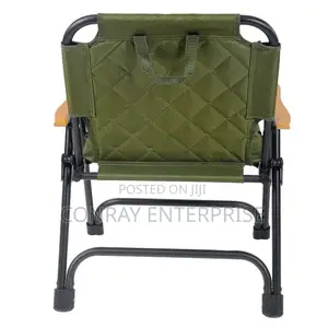 Camping Chair With Wooden Handle.