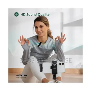 Green Lion Microphone 3-Level Noise Cancellation – Black