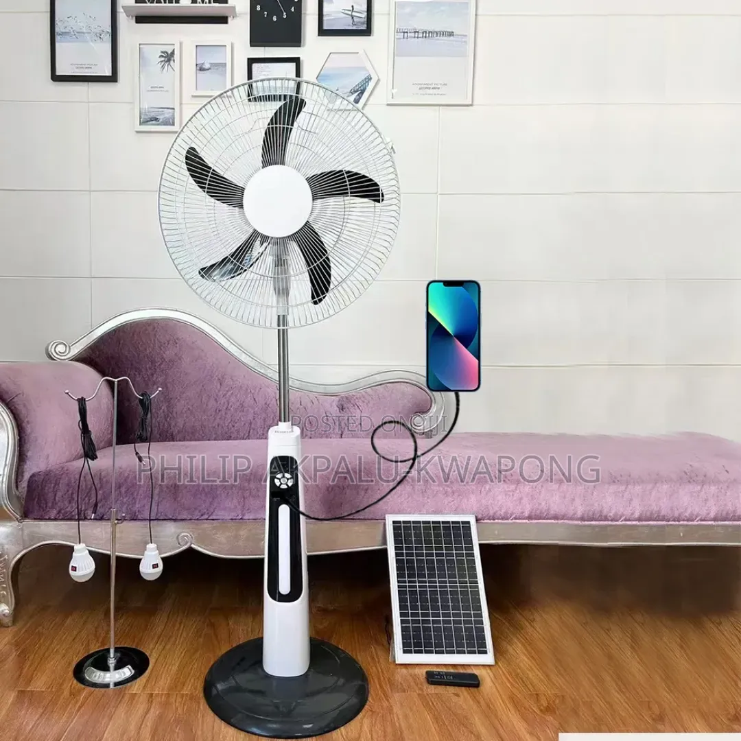 Solar Fan Rechargeable Fan