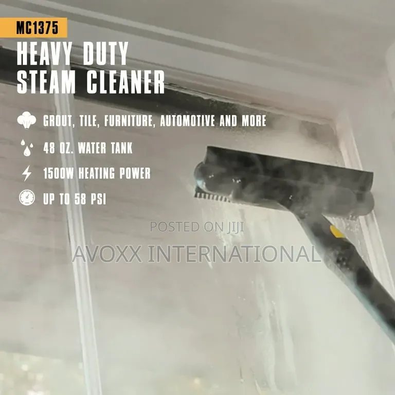 McCulloch Canister Steam Cleaner Mc1375, 90 Mins/;Car Detailing Etc