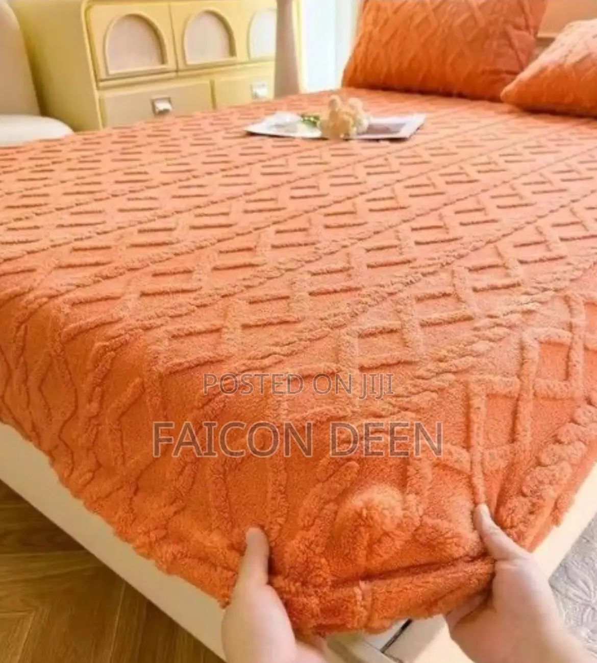 Original Thick Soft Fluffy Cotton Mattress Covers(In Diff Colors