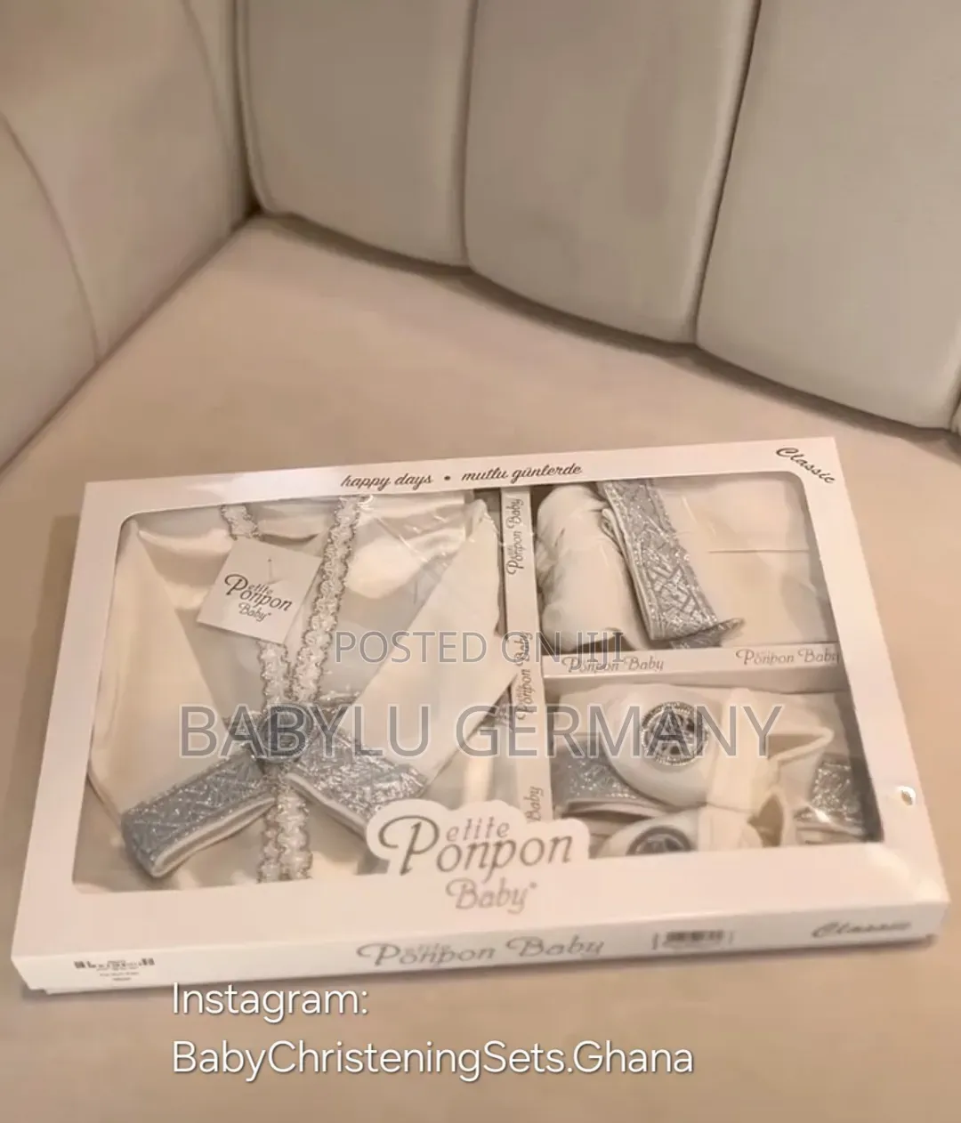 Turkey Imported Baby Traditional Christening Outfit