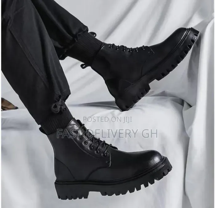 Men's Fashionable Casual Leather Boots