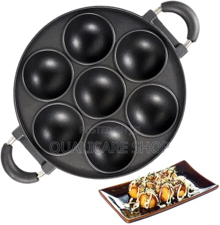 6 Hole Aperture Takoyaki Pan Nonstick Massa Pan, Takoyaki Maker Have