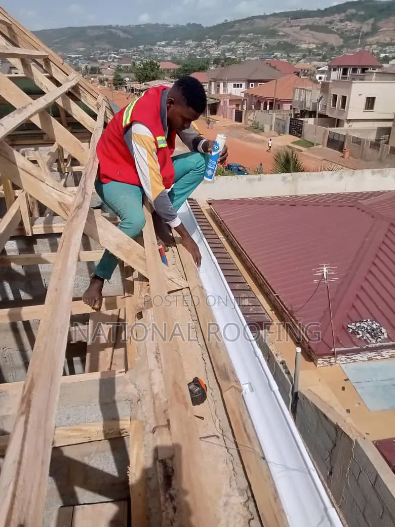 White PVC Rain Water Installation