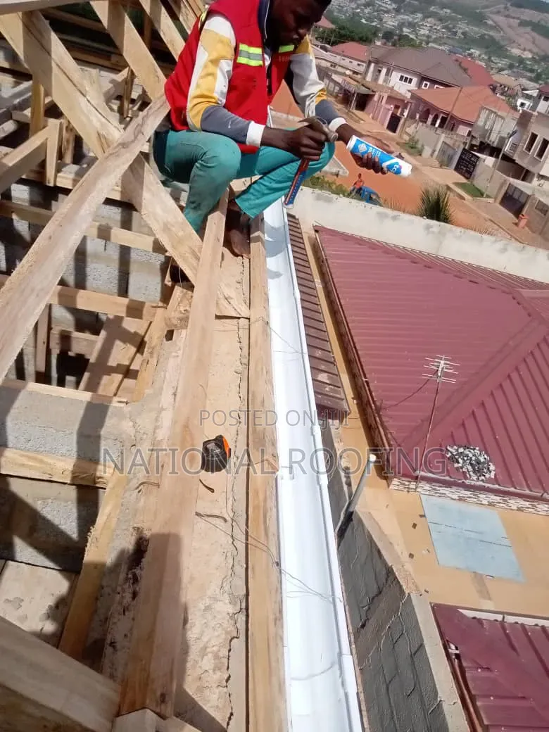 White PVC Rain Water Installation