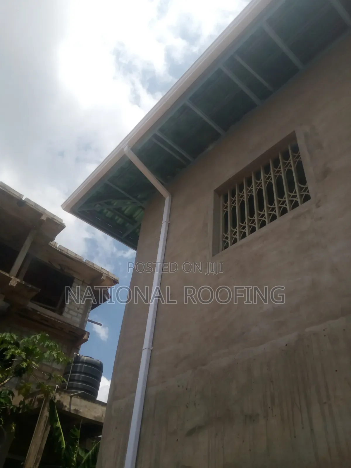 White PVC Rain Water Installation