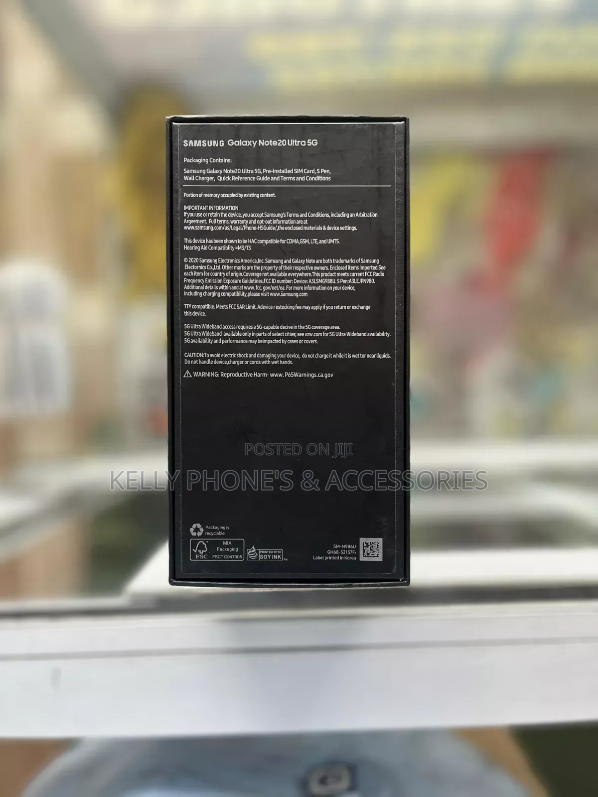 New Samsung Galaxy Note 20 Ultra 5G 256 GB Black
