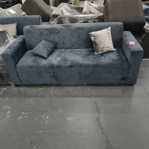 Soft-Touch Velvet Upholstery 3 in 1 Sofa