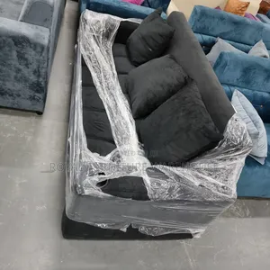 Soft-Touch Velvet Upholstery 3 in 1 Sofa
