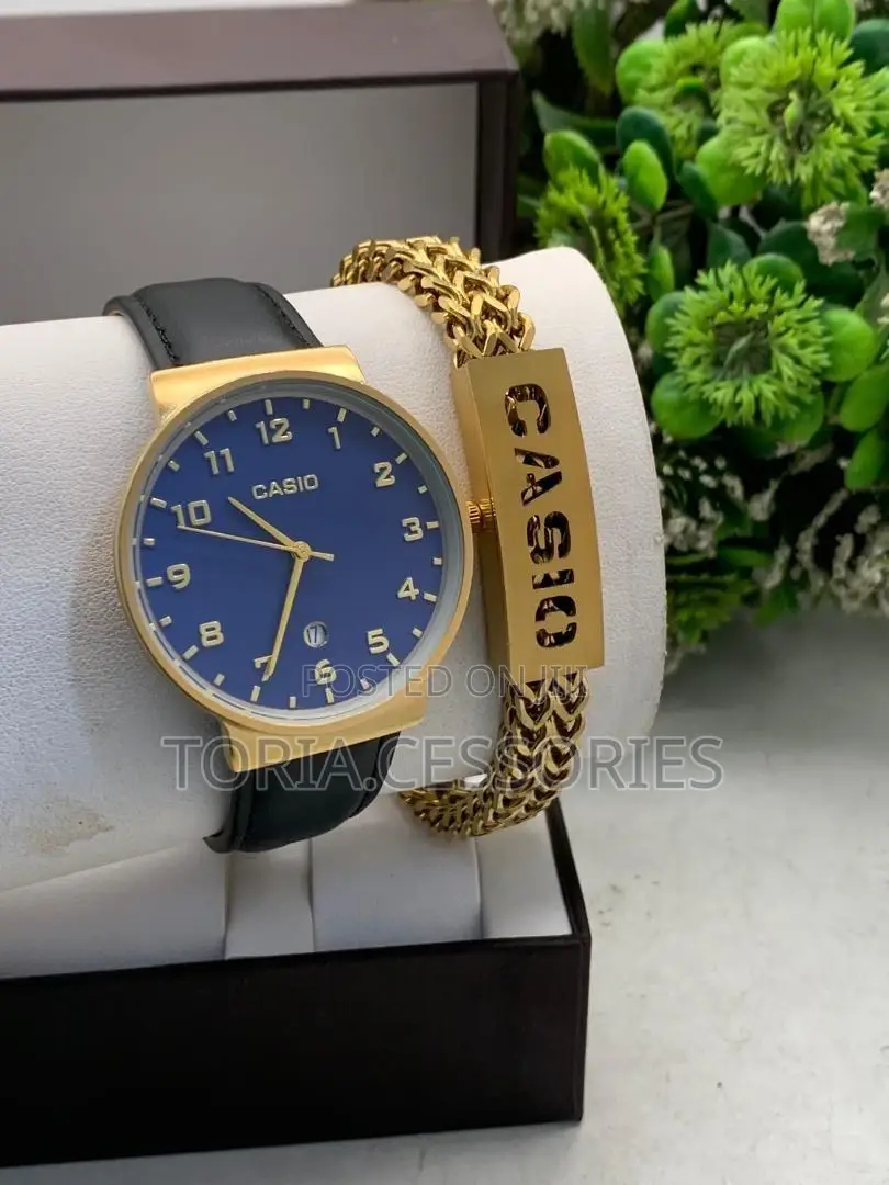 Casio Chain Bracelet With Watch for Men
