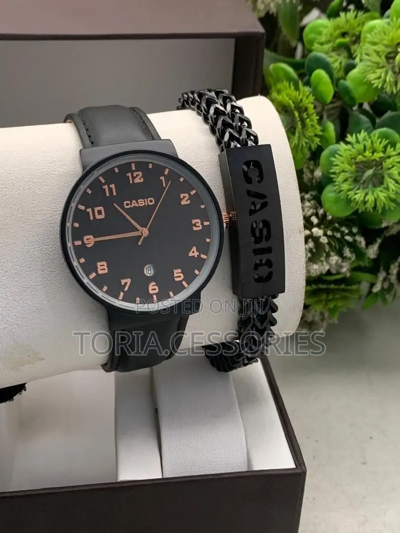 Casio Chain Bracelet With Watch for Men