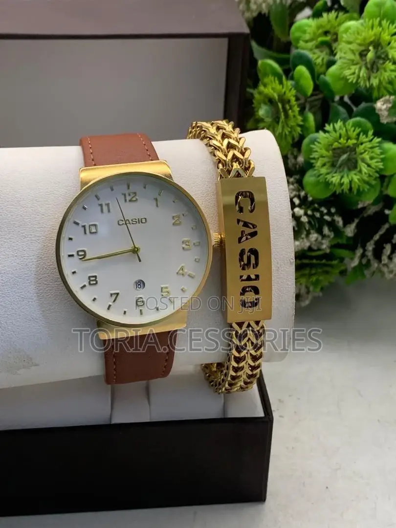 Casio Chain Bracelet With Watch for Men