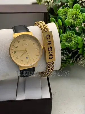 Casio Chain Bracelet With Watch for Men