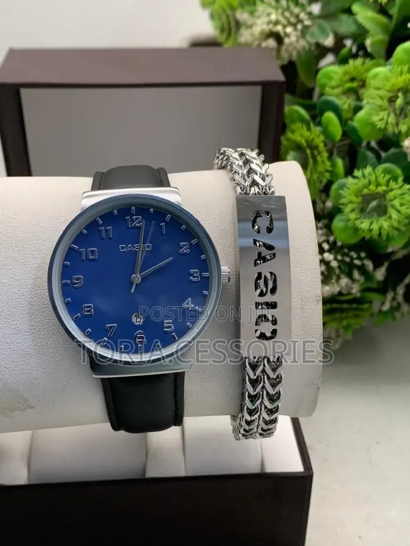Casio Chain Bracelet With Watch for Men