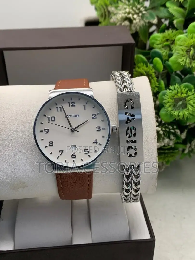 Casio Chain Bracelet With Watch for Men