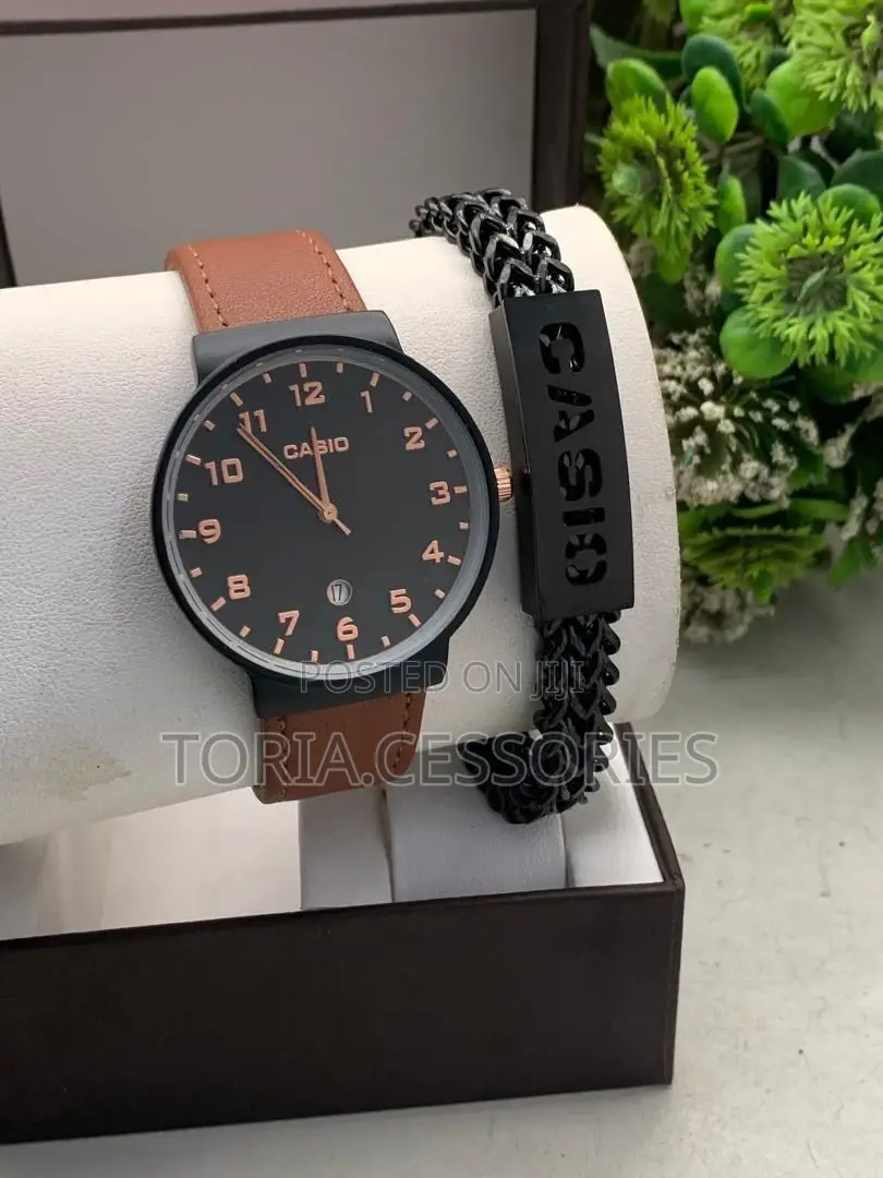 Casio Chain Bracelet With Watch for Men