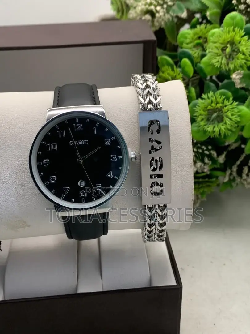 Casio Chain Bracelet With Watch for Men
