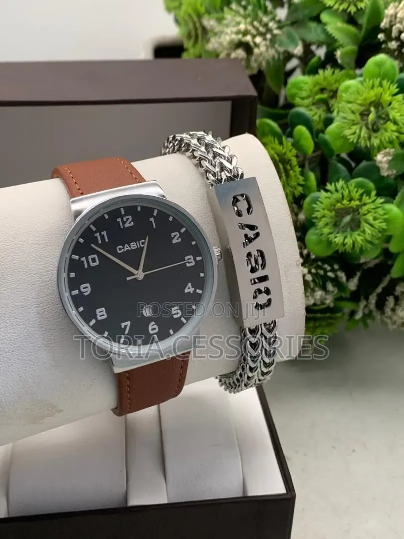 Casio Chain Bracelet With Watch for Men