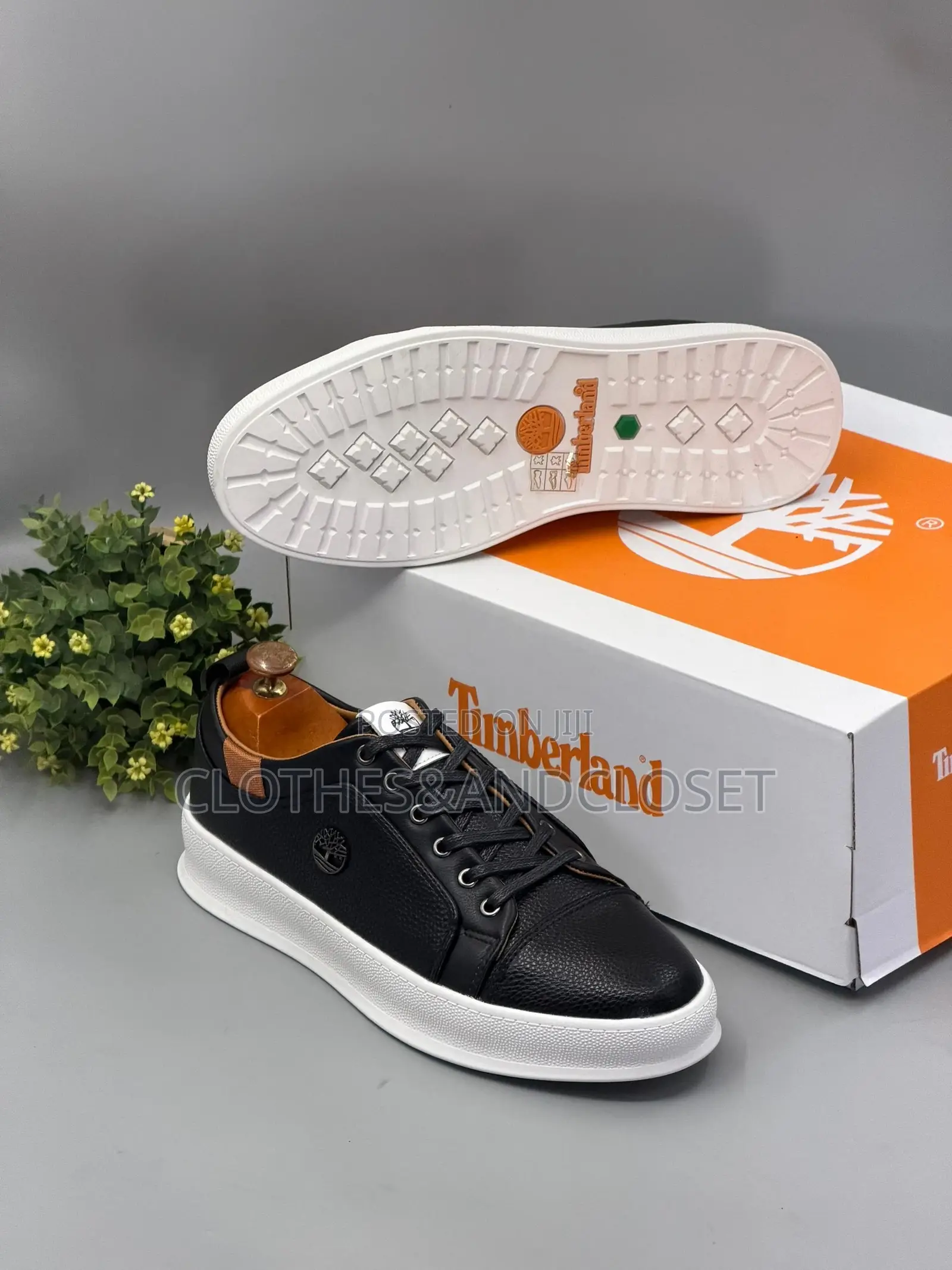 Timberland Sneakers Featuring a Black Leather Upper