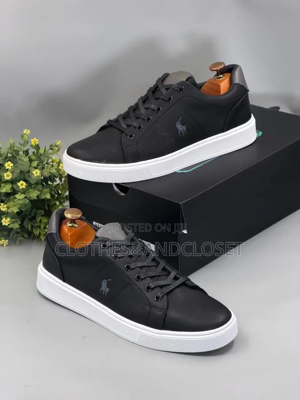 U.S. Polo Assn. Branded Black Casual Low-Top Shoes