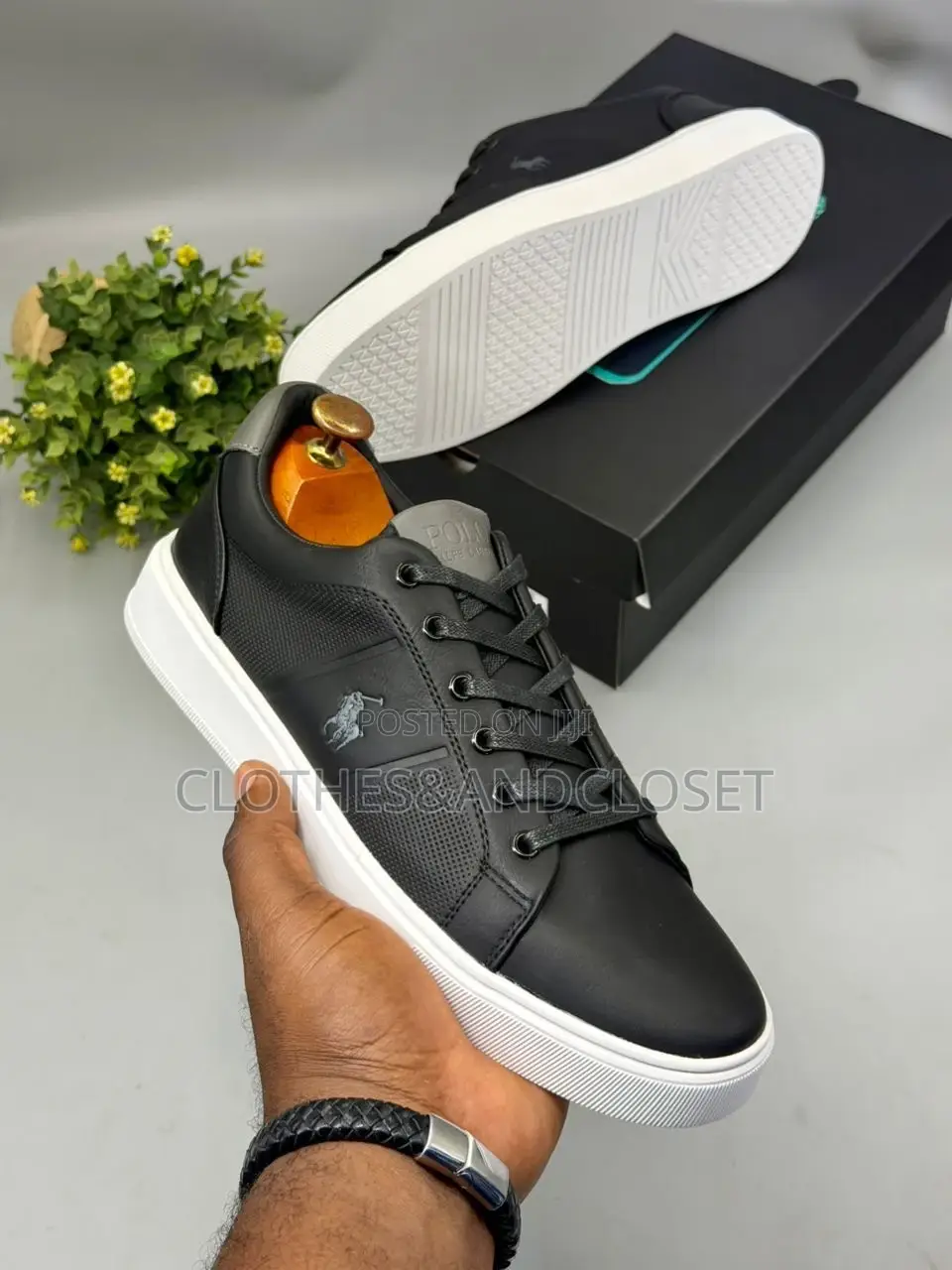 U.S. Polo Assn. Branded Black Casual Low-Top Shoes