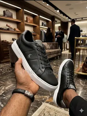 U.S. Polo Assn. Branded Black Casual Low-Top Shoes