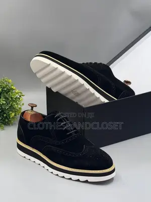 Timberland Brogue Shoes Featuring a Black Suede Upper