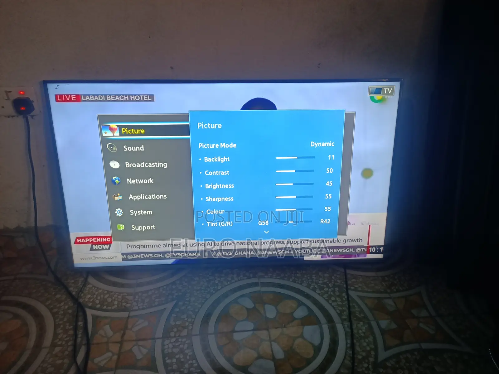 Just Arrived Used Uk 48" Samsung Tv With Remote