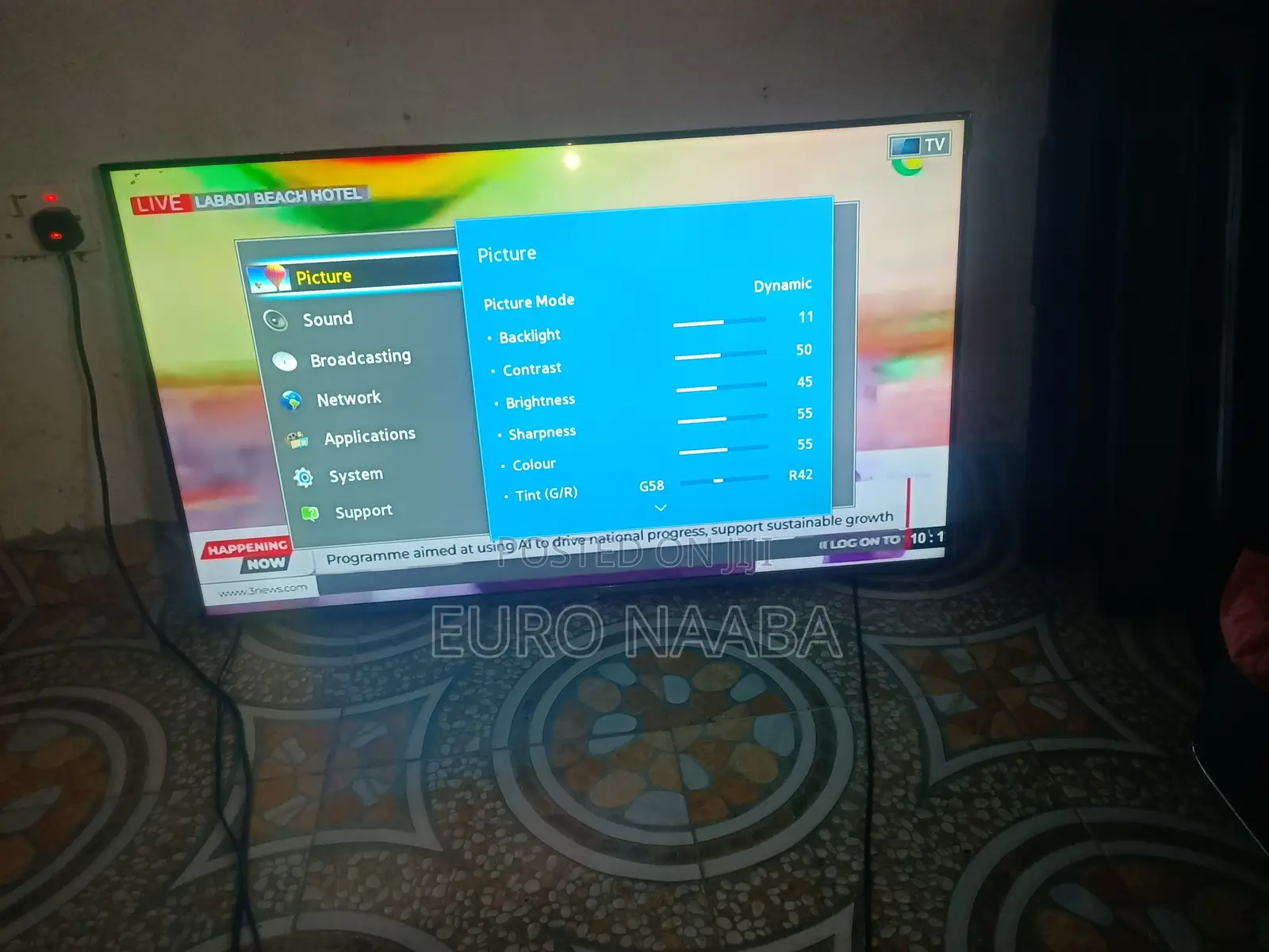 Just Arrived Used Uk 48" Samsung Tv With Remote